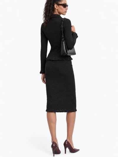 MSGM: Cotton pencil skirt