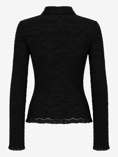MSGM: Button-up shirt with lace trim