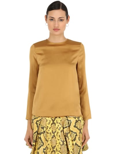 Marques'Almeida: Silk satin midi dress