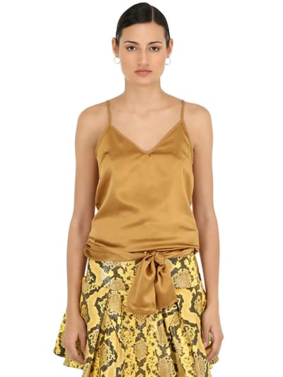 Marques'Almeida: Silk satin midi dress
