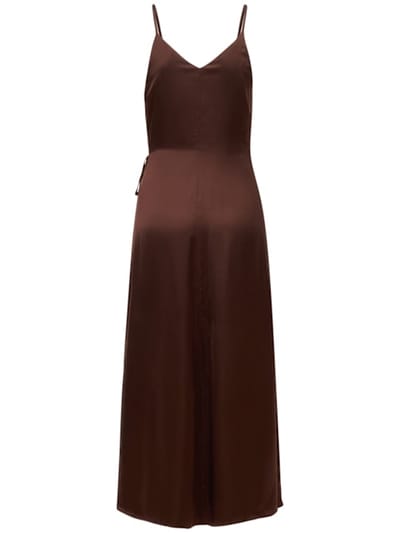 Bite Studios: Cupro wrap midi dress
