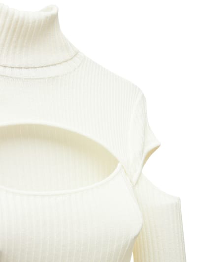 Andreadamo: LVR EXCLUSIVE RIB KNIT MINI DRESS