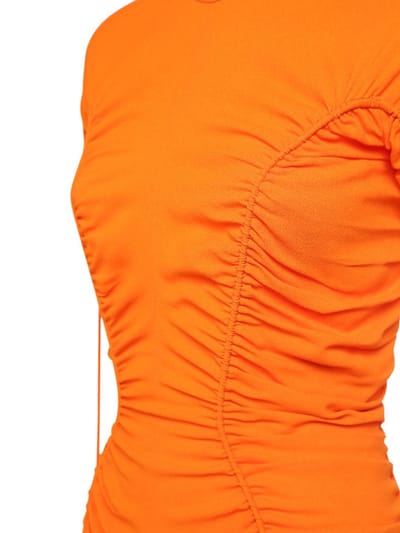 Stella McCartney: Ruched cr pe mini dress