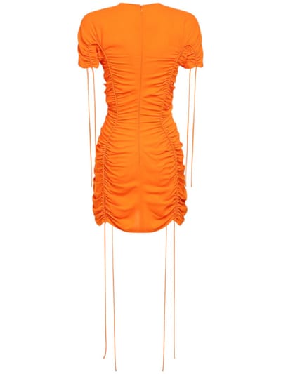Stella McCartney: Ruched cr pe mini dress