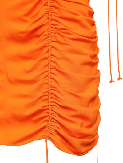 Stella McCartney: Ruched cr pe mini dress