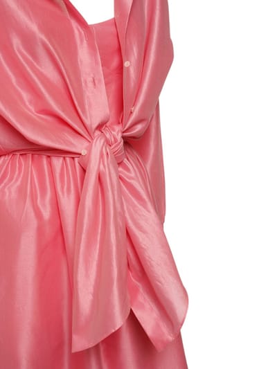 Rosie Assoulin: Cotton and silk-blend midi dress with knot