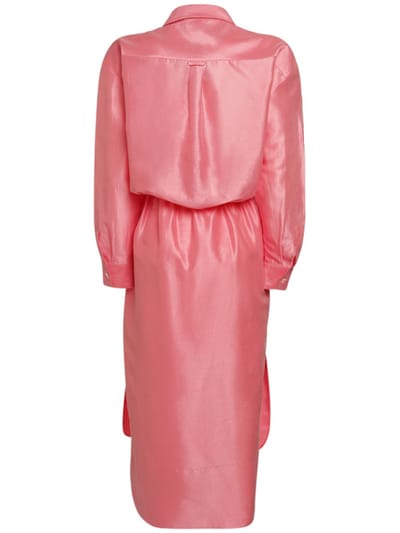 Rosie Assoulin: Cotton and silk-blend midi dress with knot
