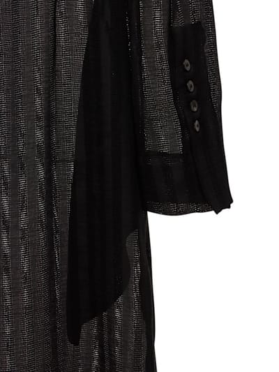 SAPIO: Semi-sheer striped shirt dress