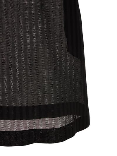 SAPIO: Semi-sheer striped shirt dress