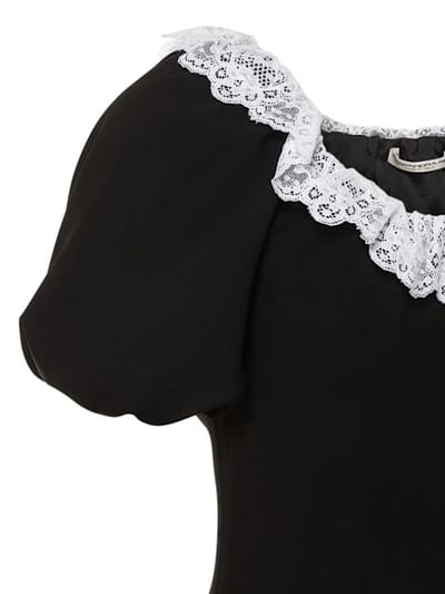 Alessandra Rich: Vestido corto de lana virgen