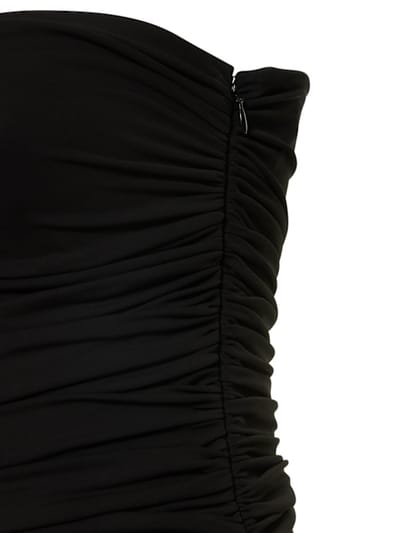 Michael Kors Collection: Ruched one-shoulder midi dress