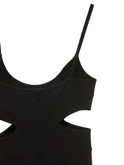 Michael Kors Collection: Virgin wool midi dress with cut-outs