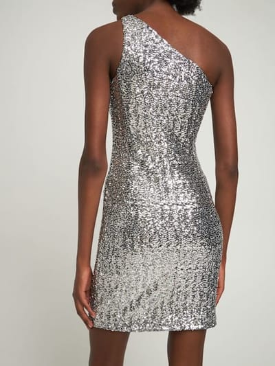 Michael Kors Collection: One-shoulder sequined mini dress