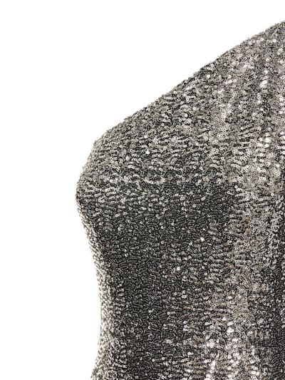 Michael Kors Collection: One-shoulder sequined mini dress