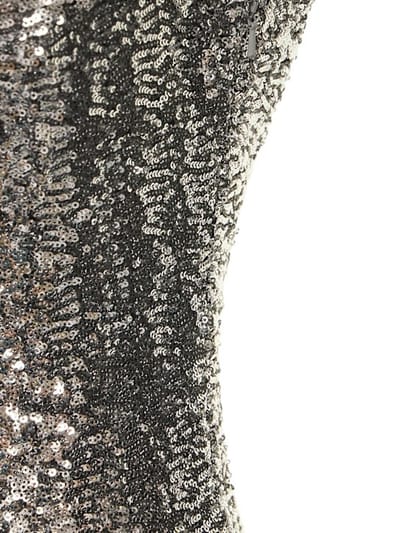 Michael Kors Collection: One-shoulder sequined mini dress