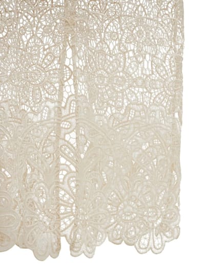 Self-portrait: Vestito midi in pizzo con scollo a V