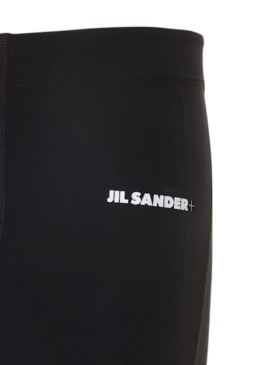 Jil Sander: Plus logo科技织物平纹针织紧身裤