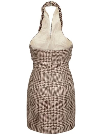 Giuseppe Di Morabito: Halterneck wool mini dress