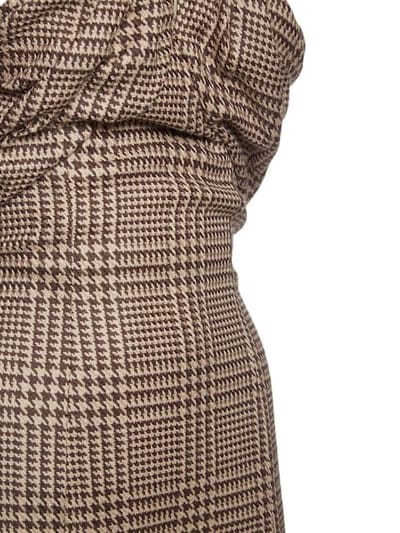 Giuseppe Di Morabito: Halterneck wool mini dress