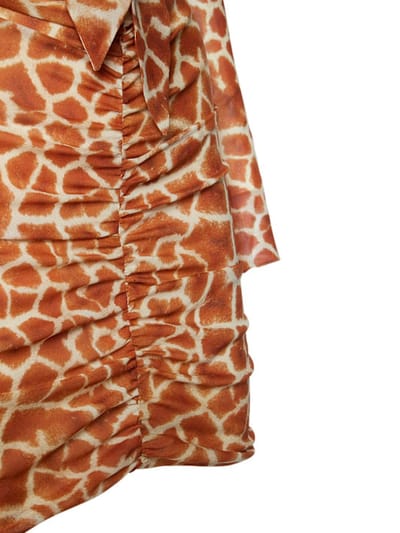 Giuseppe Di Morabito: Vestido corto de seda elástica con aberturas