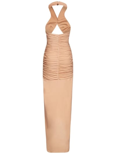 Giuseppe Di Morabito: Halterneck maxi dress with ruching