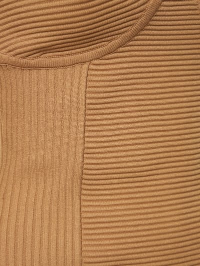 Giuseppe Di Morabito: Ribbed knit cut-out midi dress