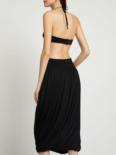 Stella McCartney: Abito midi cut out all'americana