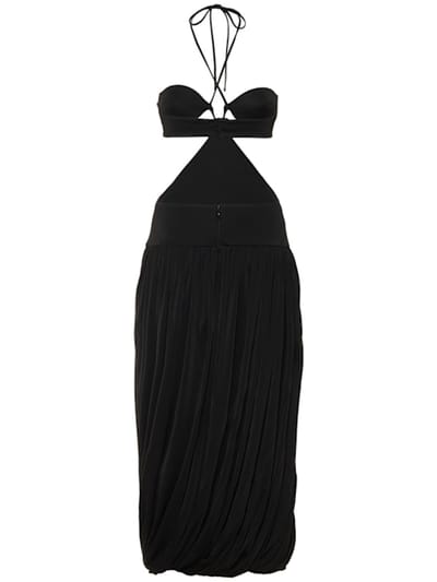 Stella McCartney: Abito midi cut out all'americana
