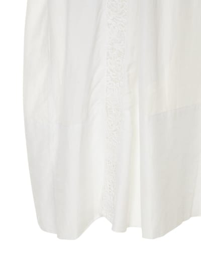 Marant Etoile: Baumwollkleid mit Spitzeneinsätzen