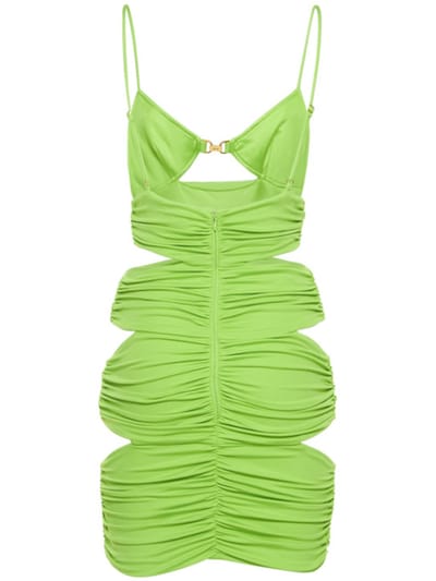 Dundas: Gerafftes Minikleid mit Cut-outs