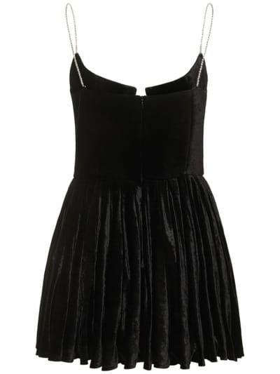 Magda Butrym: Velvet bustier mini dress