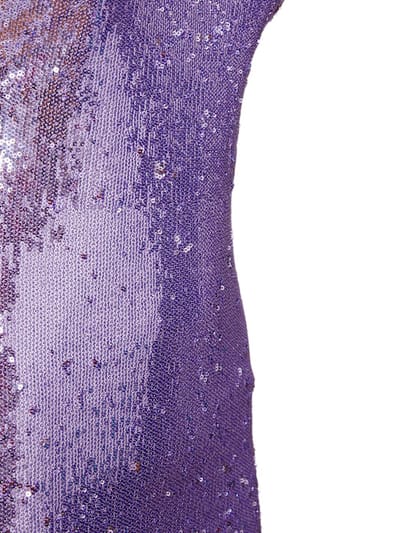 The Attico: Halterneck sequin mini dress