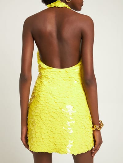 The Attico: A-line sequin mini dress