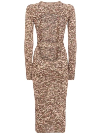 The Attico: Cut-out knit midi dress