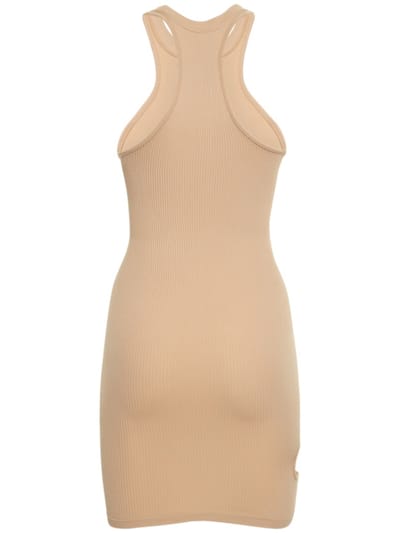 Andreadamo: Ribbed mini dress with cut-out