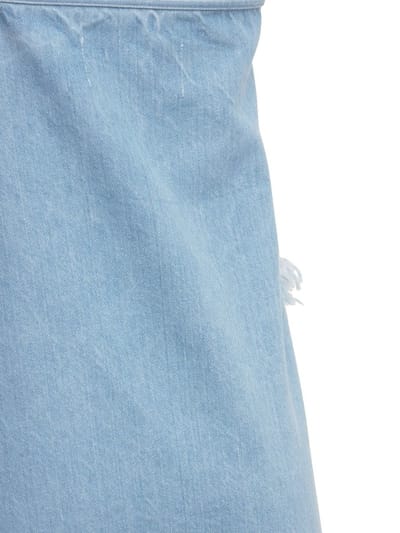 Marques'Almeida: Vestido denim con bajo deshilachado