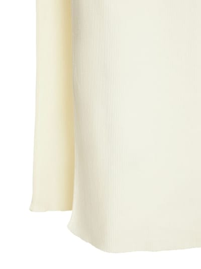 Mach & Mach: Long ribbed knit dress