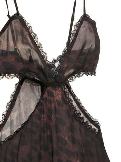 Weworewhat: Mini abito animalier con cut out