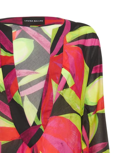 Louisa Ballou: Vestito lungo con scollo a V