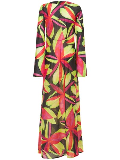 Louisa Ballou: Vestito lungo con scollo a V