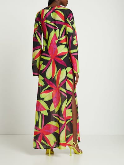 Louisa Ballou: Vestito lungo con scollo a V