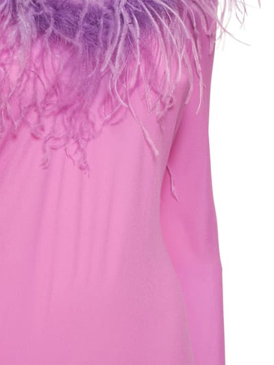 Giuseppe Di Morabito: Feather-trimmed mini dress