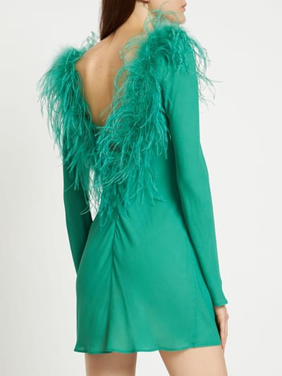 Giuseppe Di Morabito: Feather-trimmed mini dress