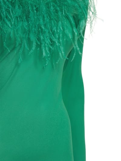 Giuseppe Di Morabito: Feather-trimmed mini dress