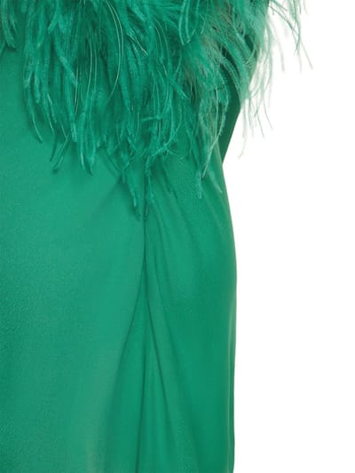 Giuseppe Di Morabito: Feather-trimmed mini dress