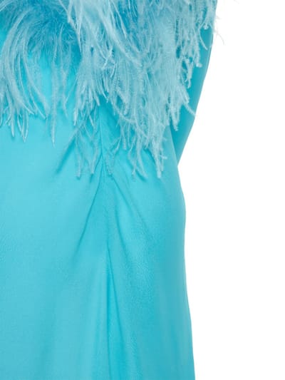 Giuseppe Di Morabito: Feather-trimmed mini dress