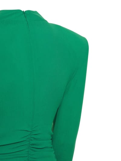Giuseppe Di Morabito: Midi dress with feather trim