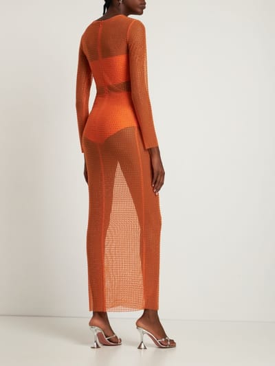 Giuseppe Di Morabito: Maxi dress with crystals
