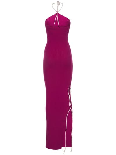 Giuseppe Di Morabito: Ribbed knit maxi dress