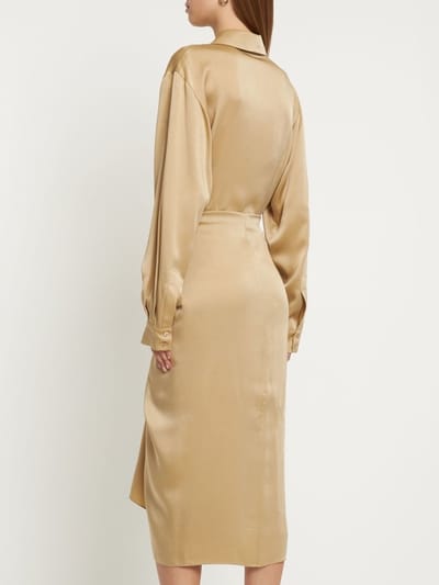 Michael Kors Collection: Knotted midi shirt dress